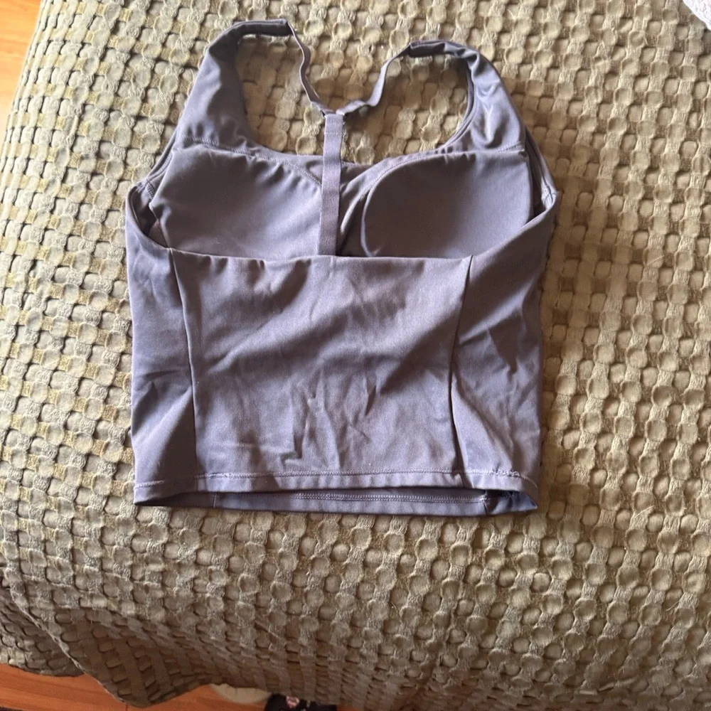 ONER ACTIVE Crop Tank Top with Strappy Back - Picture 2 of 3